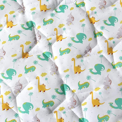 Baby Play Mat | Hexagon Playpen Mat - 52" x 45", Padded and Non-Slip Activity Mat for Infant & Toddler, Dinosaur