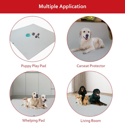 Dog Pee Pads , Waterproof Dog Pads, Non-Slip Whelping Pads, Grey