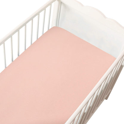 Pack n Play Sheet | Mini Crib Sheet - 100% Cotton Flannel, Fits Graco Pack and Play, Pink
