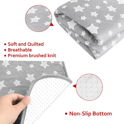 Dog Pee Pads , Waterproof Dog Pads, Non-Slip Whelping Pads, Grey Star