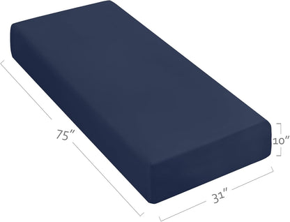 Cot Fitted Sheet 31 x 75 Inch, Soft Microfiber Narrow Twin Sheet for RV Bunk, Camping Cot & Guest Bed