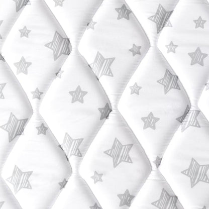 Premium Foam Baby Play Mat | Playpen Mat - 72" x 59", Thicker and Non-Toxic Crawling Mat for Infant & Toddler, White Star