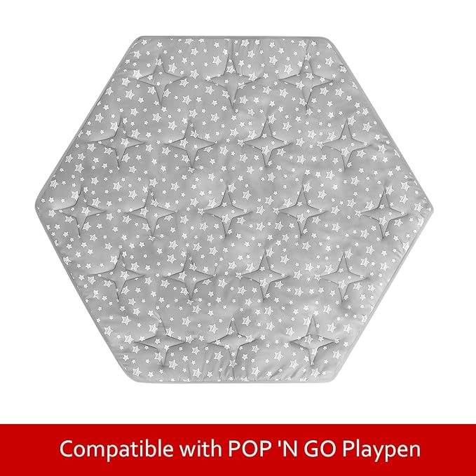 Baby Play Mat | Hexagon Playpen Mat - Compatible with POP 'N GO Baby Playpen