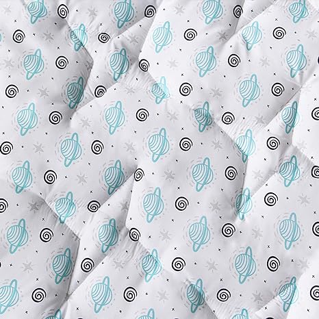 Baby Play Mat | Hexagon Playpen Mat - 52" x 45", Padded and Non-Slip Activity Mat for Infant & Toddler, Planet