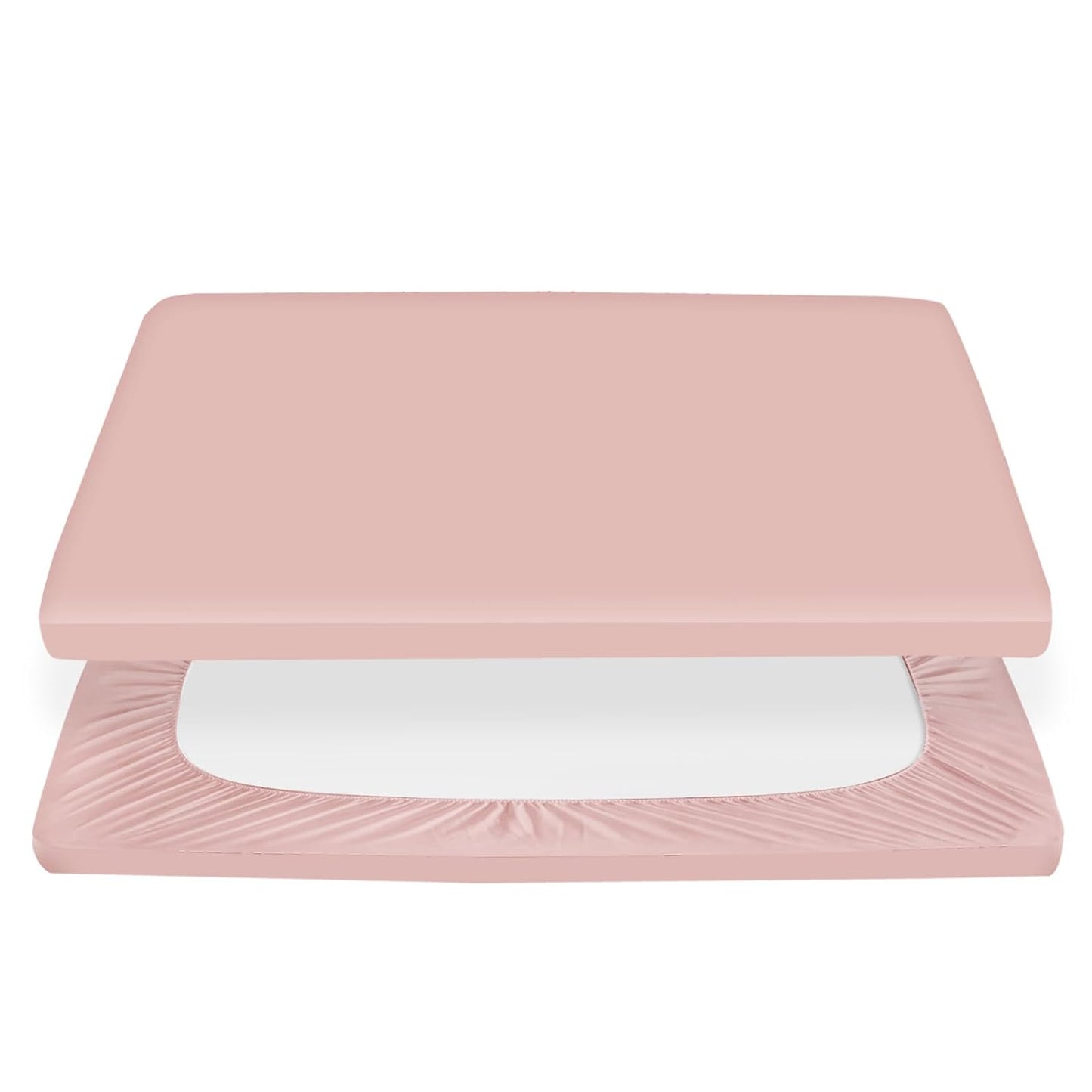 Pack n Play Sheet | Mini Crib Sheet - 100% Organic Cotton, Fits Graco Pack and Play, Pink