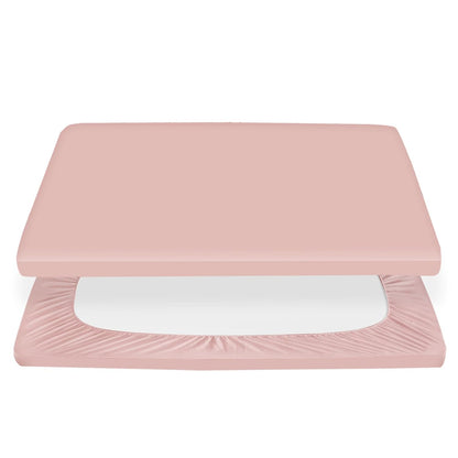 Pack n Play Sheet | Mini Crib Sheet - 100% Organic Cotton, Fits Graco Pack and Play, Pink