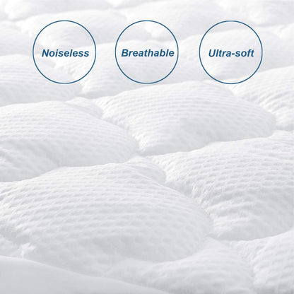 Mattress Cover/Protector- ,Breathable Cloud Quilted, Durable, Noisless,Microfiber