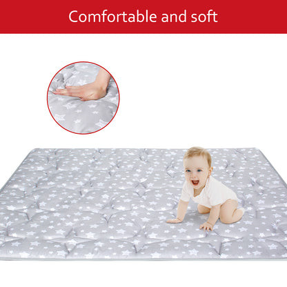 Baby Play Mat | Playpen Mat - Large Padded Tummy Time Activity Mat for Infant & Toddler