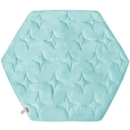 Baby Play Mat | Hexagon Playpen Mat - Padded and Non Slip Activity Mat for Infant & Toddler, Blue - Moonsea Bedding