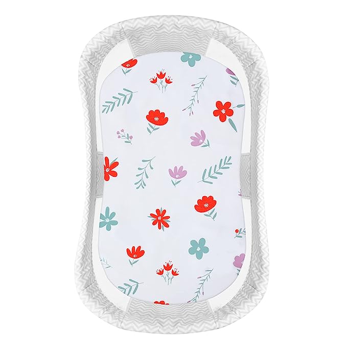 Bassinet Sheet, 33''x 17'', Microfiber, Floral