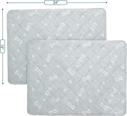 Washable Pee Pads , Non-Slip Training Pads for Dogs, Waterproof, 2 Pack