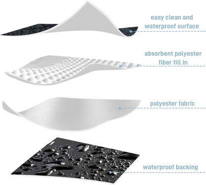 Large Dog Car Seat Cover for Back Seat, Universal Fit Bench Car Seat Cover, Waterproof Dog Hammock for Car with Adjustable Straps, Durable Seat Protector for Cars, Trucks & SUVs, Black