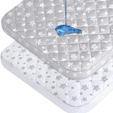 Pack N Play Mattress Pad, Fit for Graco Pack n Play, Portable Mini Crib, waterproof, Microfiber 39''x27'', 2 Pack