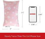 Moonsea Small Pillow, 11" x 7" x 2.5", Pink Star
