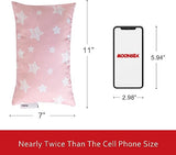 Moonsea Small Pillow, 11" x 7" x 2.5", Pink Star