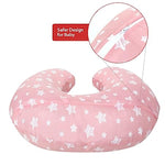 Nursing Pillow Cover, Snug Fits Boppy Nursing Pillows, Pink, Star Print