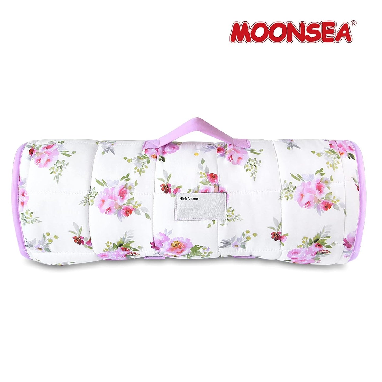 Toddler Nap Mat- Pillow And Fleece Minky Blanket, 21''x50'',Floral