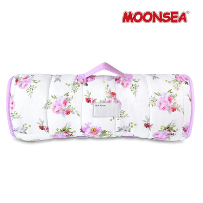 Toddler Nap Mat- Pillow And Fleece Minky Blanket, 21''x50'',Floral