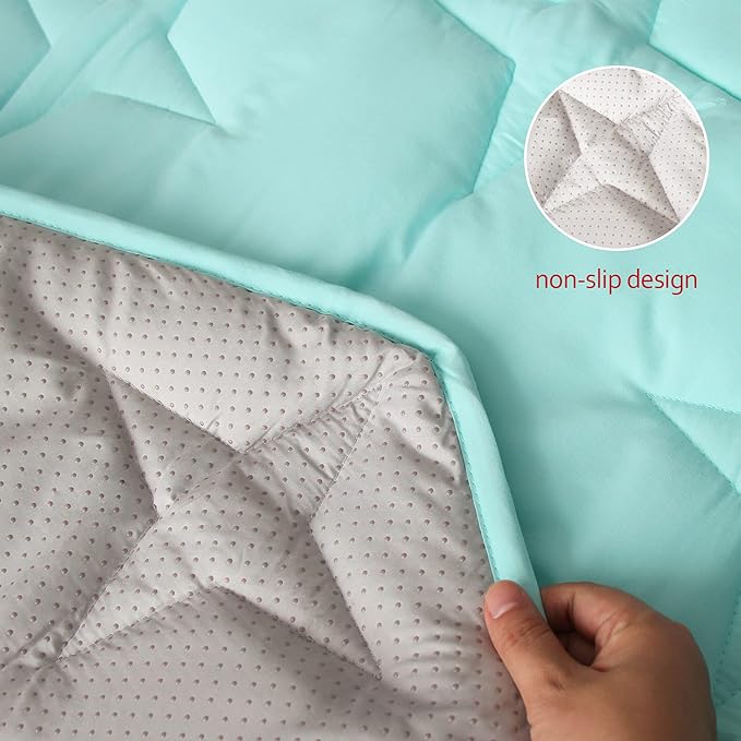 Baby Play Mat | Hexagon Playpen Mat - 52" x 45'', Padded and Non-Slip Activity Mat for Infant & Toddler, Blue
