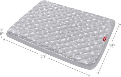 Dog Bed Covers, Waterproof Dog Bed Covers Dog Pillow Cover Quilted, for Dog/Cat, Microfiber,Grey Star