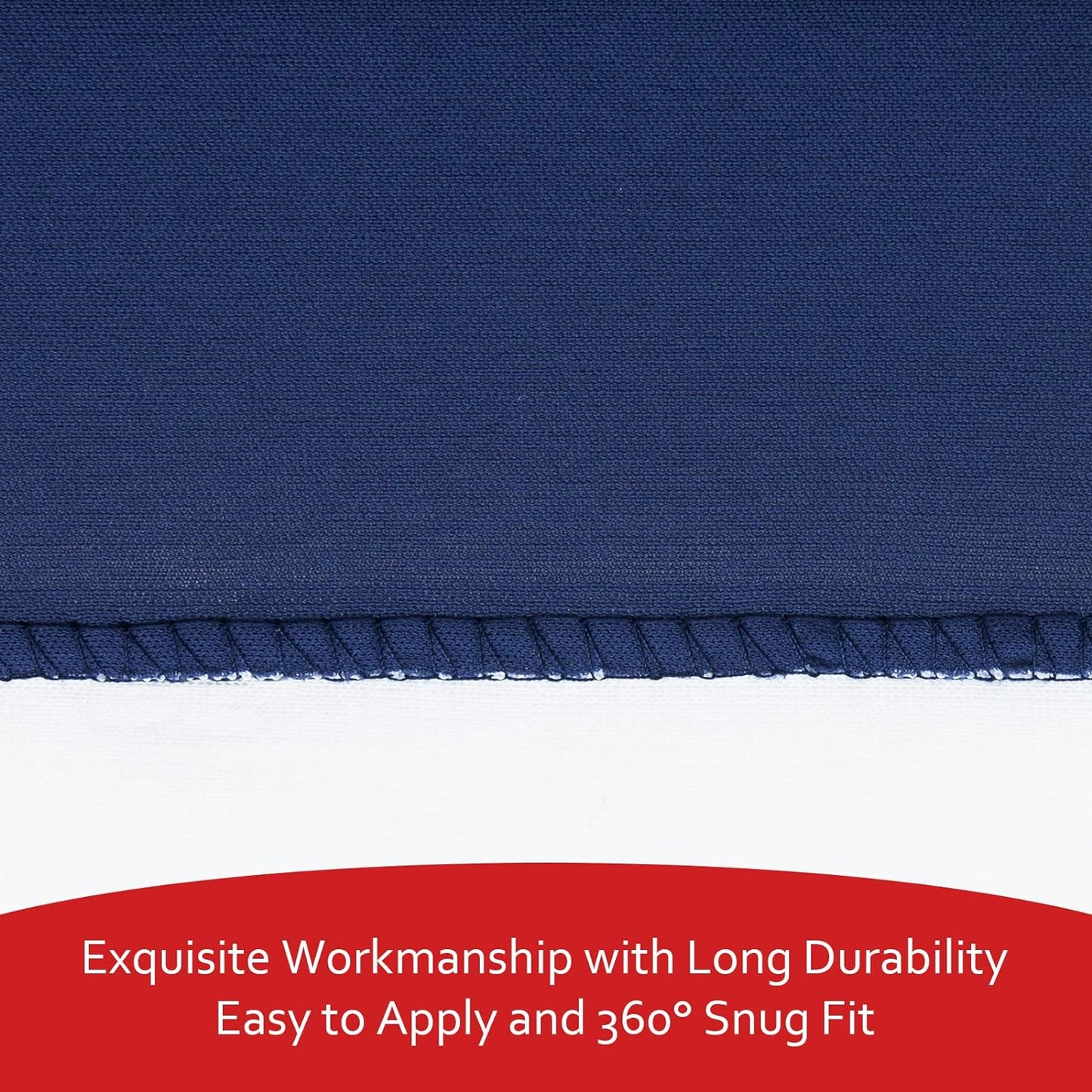 Pack N Play Mattress Pad Cover/ Protector - Ultra-Soft Microfiber, Waterproof, 2Pack, Grey and Navy