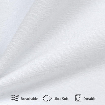 Cot Sheets, Ultra Soft and Breathable, Snug Fit for Narrow Twin Mattress/Camp Bunk Beds/RVs Bunk/Guest Beds/Army Cots/Trifold Mattress ,Grey and White,  31" x 75"(2 Pack)