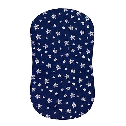 Bassinet Sheet, 33''x 17'', Microfiber, Navy Star