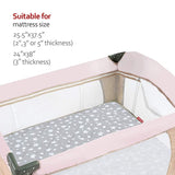 Pack and Play mattress cover, Fit for Graco Portable Mini Cribs, 39"×27"×5", Microfiber