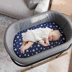 Bassinet Sheet, 32''x17'', 4 Pack, Microfiber