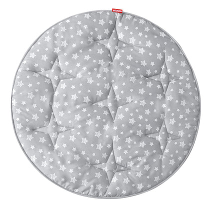 Baby Play Mat | Play Tent Mat - Round 40'' x 40'', Padded and Non-Slip Activity Mat for Kids and Toddlers, Grey Star