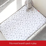 Pack N Play Mattress Pad, Fit for Graco Pack n Play, Portable Mini Crib, waterproof, Microfiber 39''x27'', 2 Pack