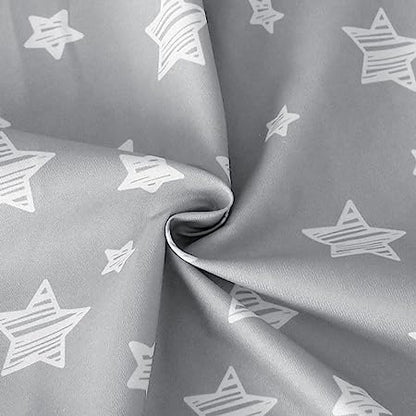 Nursing Pillow Cover, Snug Fits Boppy Nursing Pillows, Grey, Star Print