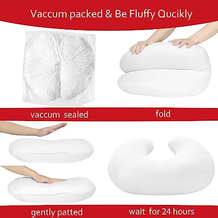 3D Air Mesh Nursing Pillow ,26''x20''x1.5'', Breathable, White