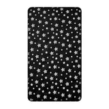 Crib Sheets - Fit For Standard Crib, Microfiber, Black Star