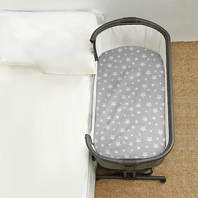 Bassinet Sheet, Compatible with Dream On Me Karley / Lacy & Fisher-Price & Baby Delight Snuggle Nest Bassinet, 30''x 15'', 2 Pack, Microfiber