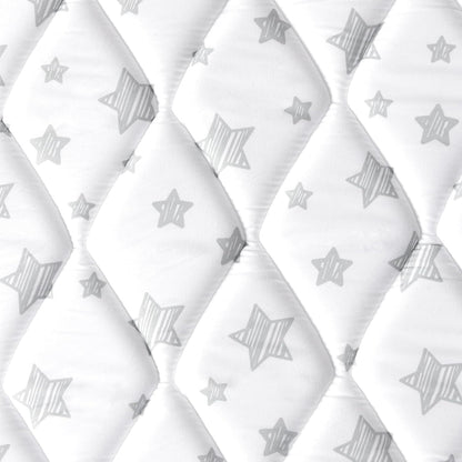 Premium Foam Baby Play Mat | Playpen Mat - Square 47" x 47", Thicker and Non-Toxic Crawling Mat for Infant & Toddler, White Star