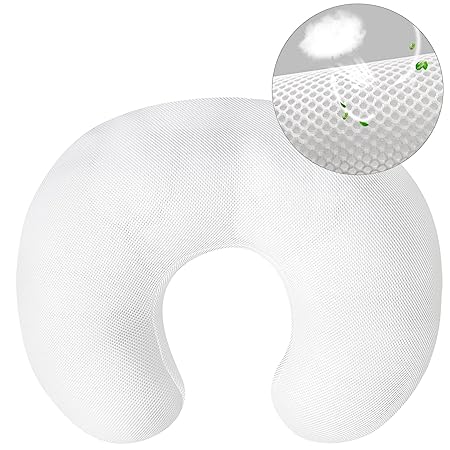 3D Air Mesh Nursing Pillow ,26''x20''x1.5'', Breathable, White