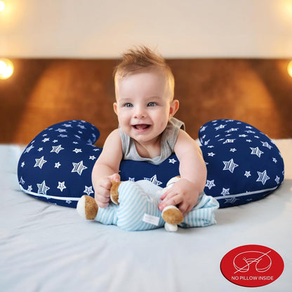 2 Pack Nursing Pillow Cover Compatible with New Boppy Nursing Pillow | Ultra Soft & Stretchy Microfiber Feeding Pillow Cover, Breastfeeding Pillow Cover for Baby Boys and Girls (Cover Only)