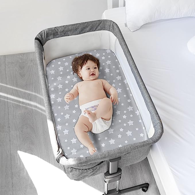Bassinet Sheet, Compatible with Mika Micky & MiClassic & Milliard Bassinet, 2 Pack, Microfiber