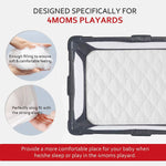 Playard Mattress Pad, Fits 4moms Breeze Plus Playard & Breeze GO Playard, 41''X28.5'',Waterproof, Microfiber