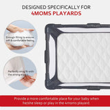 Playard Mattress Pad, Fits 4moms Breeze Plus Playard & Breeze GO Playard, 41''X28.5'',Waterproof, Microfiber