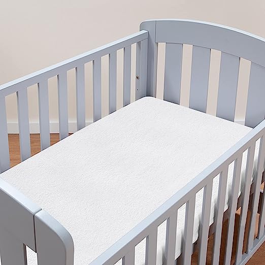 2 Pack 28x52 Waterproof Breathable Crib Mattress Protector, Quilted  Fitted Crib Mattress Pad, Noiseless Soft Toddler Mattress Protector, Deep  Pocket
