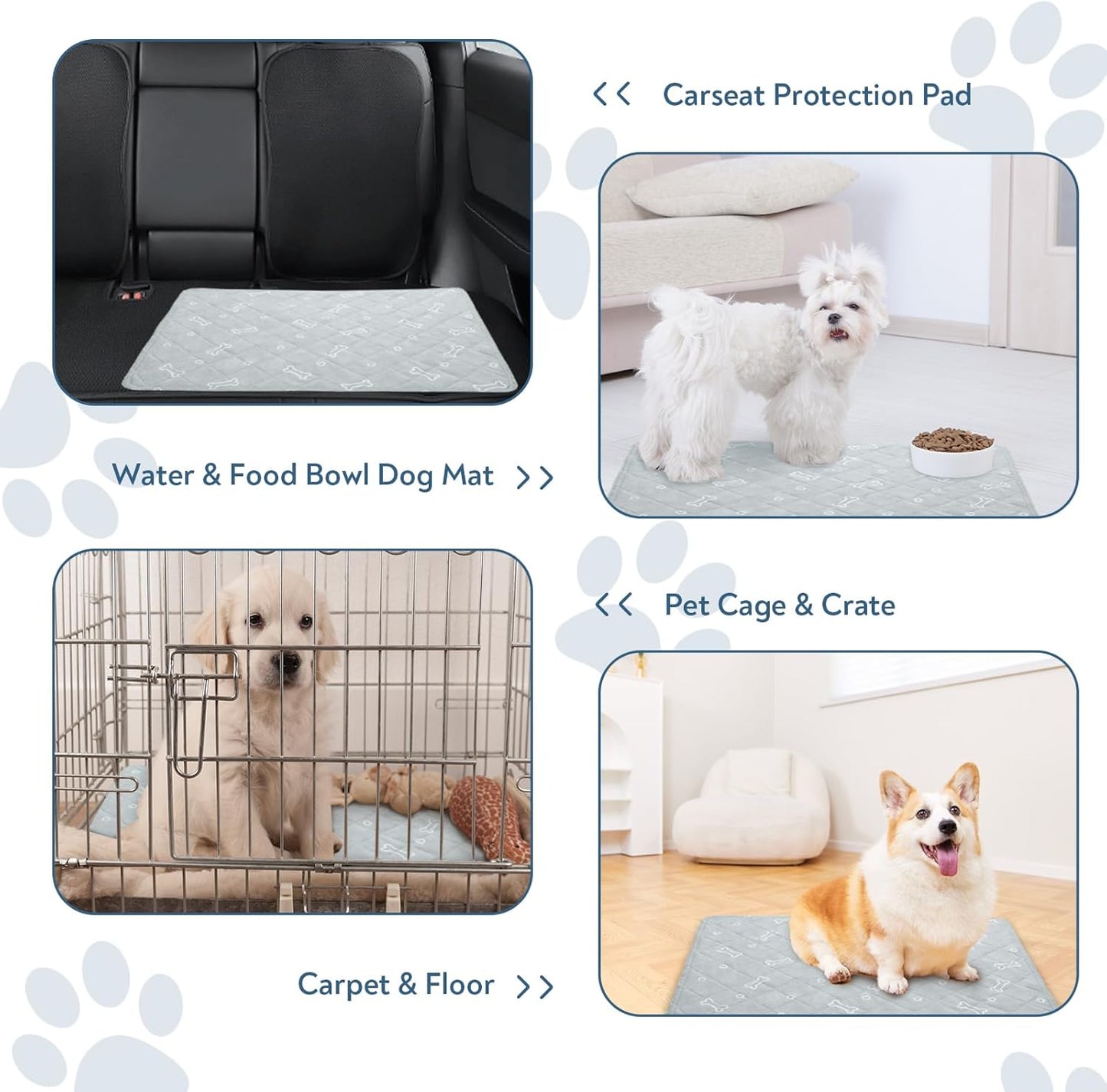 Washable Pee Pads , Non-Slip Training Pads for Dogs, Waterproof, 2 Pack