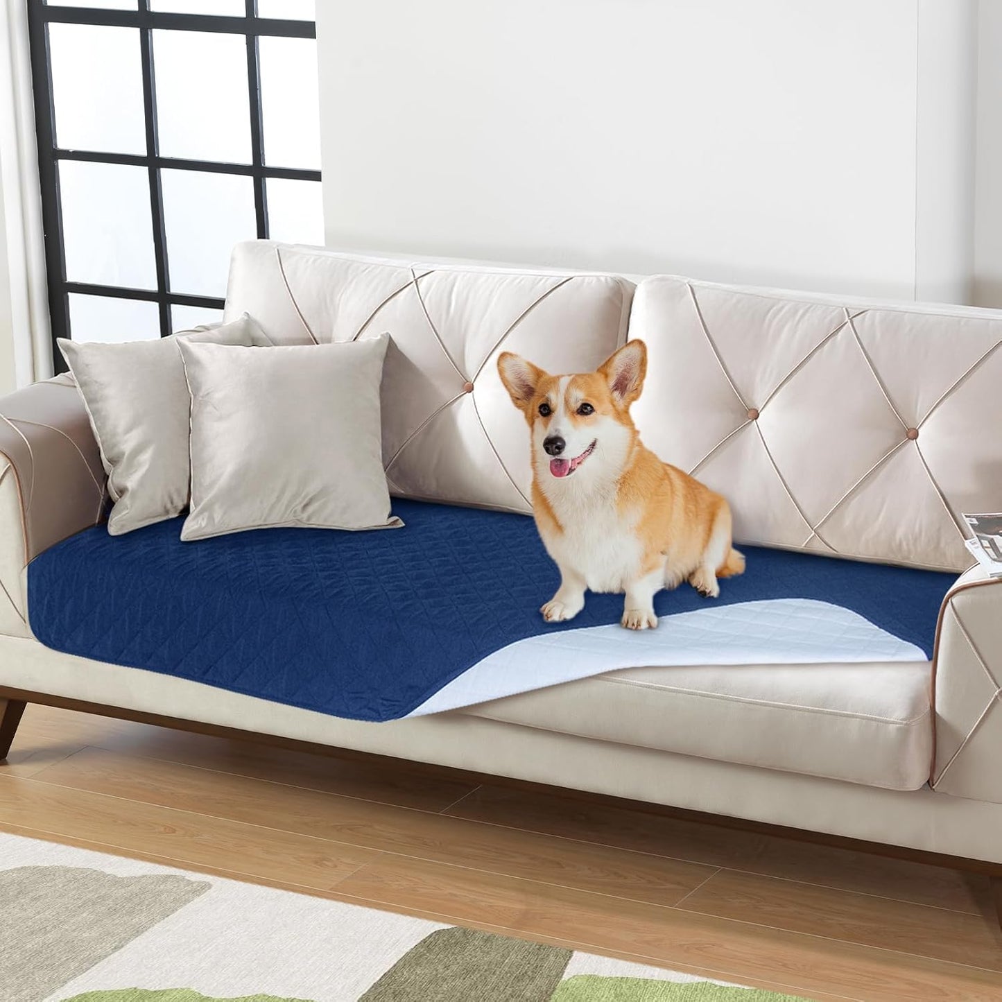 Dog Blanket Antislip Pet Bed Cover Sofa Couch Furniture Protector Cover,Waterproof ,Chocolate