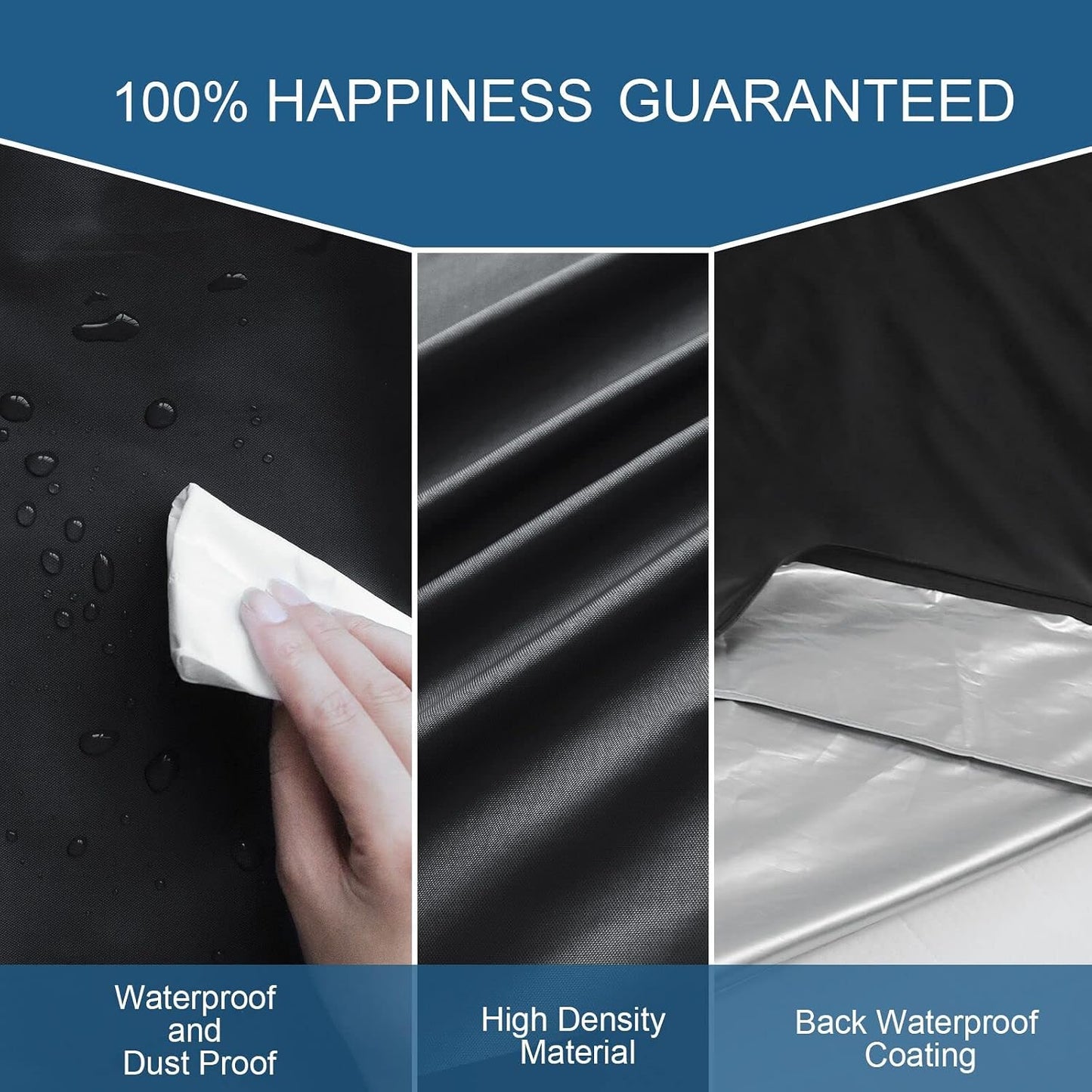 Heavy Duty Waterproof Mattress Bag for Moving & Storage with 4 Handles, Double Zippers & Adjustable Straps, Reusable Cover