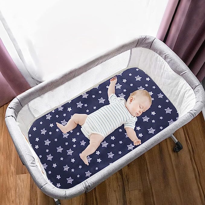 Bassinet Sheet, Compatible with Mika Micky & MiClassic & Milliard Bassinet, 2 Pack, Microfiber