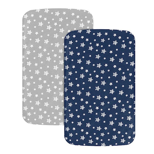Bassinet Sheet, Compatible with Mika Micky & MiClassic & Milliard Bassinet, 2 Pack, Microfiber