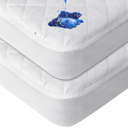 Crib Mattress Protector, Quilted Crib Mattress Pad Cover 52'' x 28