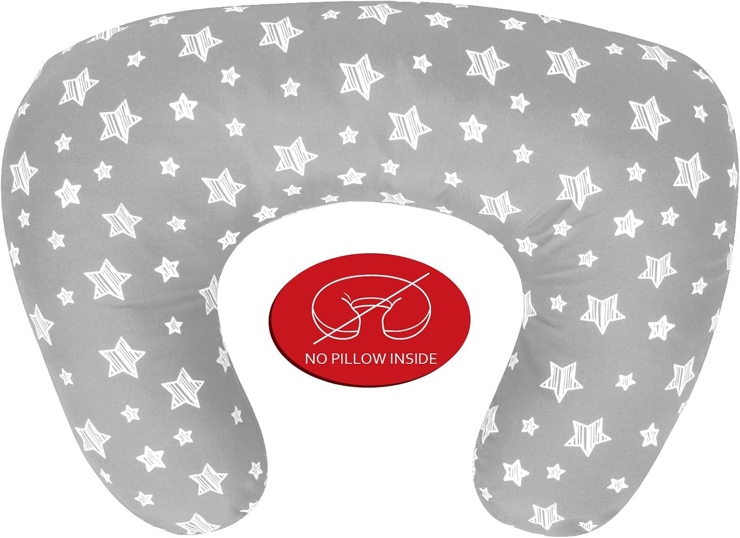 2 Pack Nursing Pillow Cover Compatible with New Boppy Nursing Pillow | Ultra Soft & Stretchy Microfiber Feeding Pillow Cover, Breastfeeding Pillow Cover for Baby Boys and Girls (Cover Only)