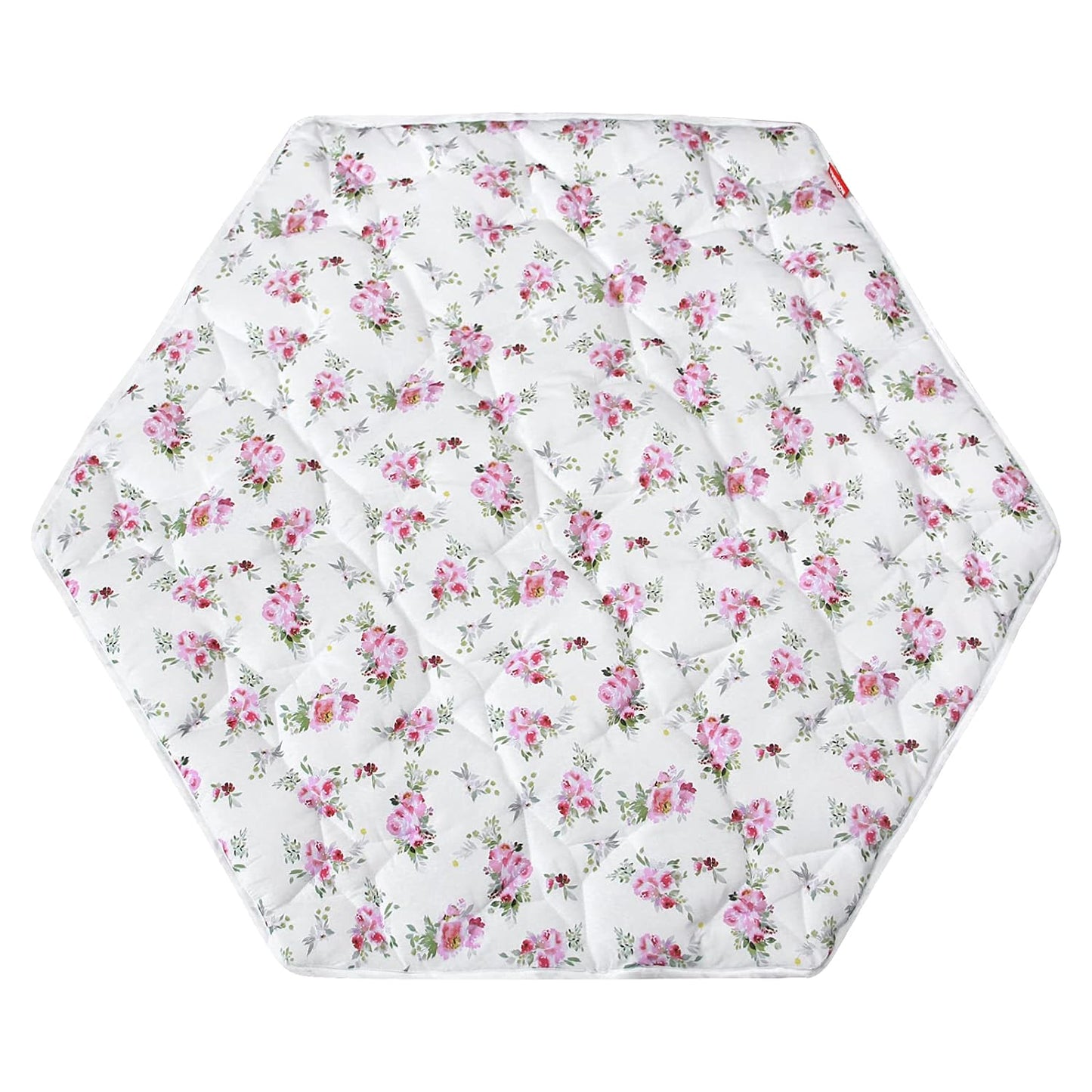 Baby Play Mat | Hexagon Playpen Mat - Padded and Non Slip Activity Mat for Infant & Toddler, Floral - Moonsea Bedding